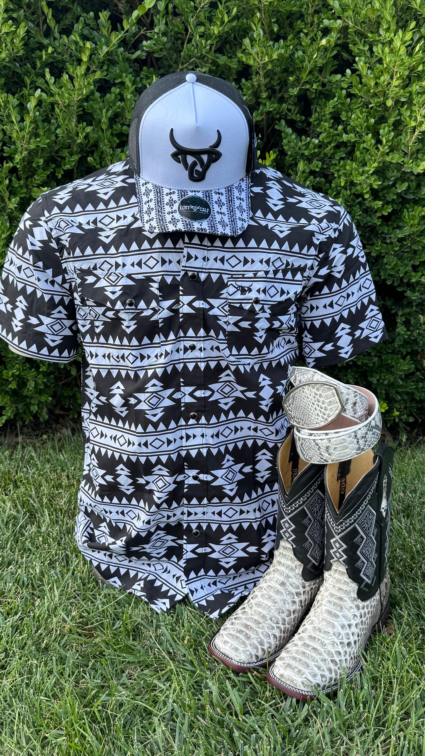 Cheyenne Black - Short Sleeve Shirt