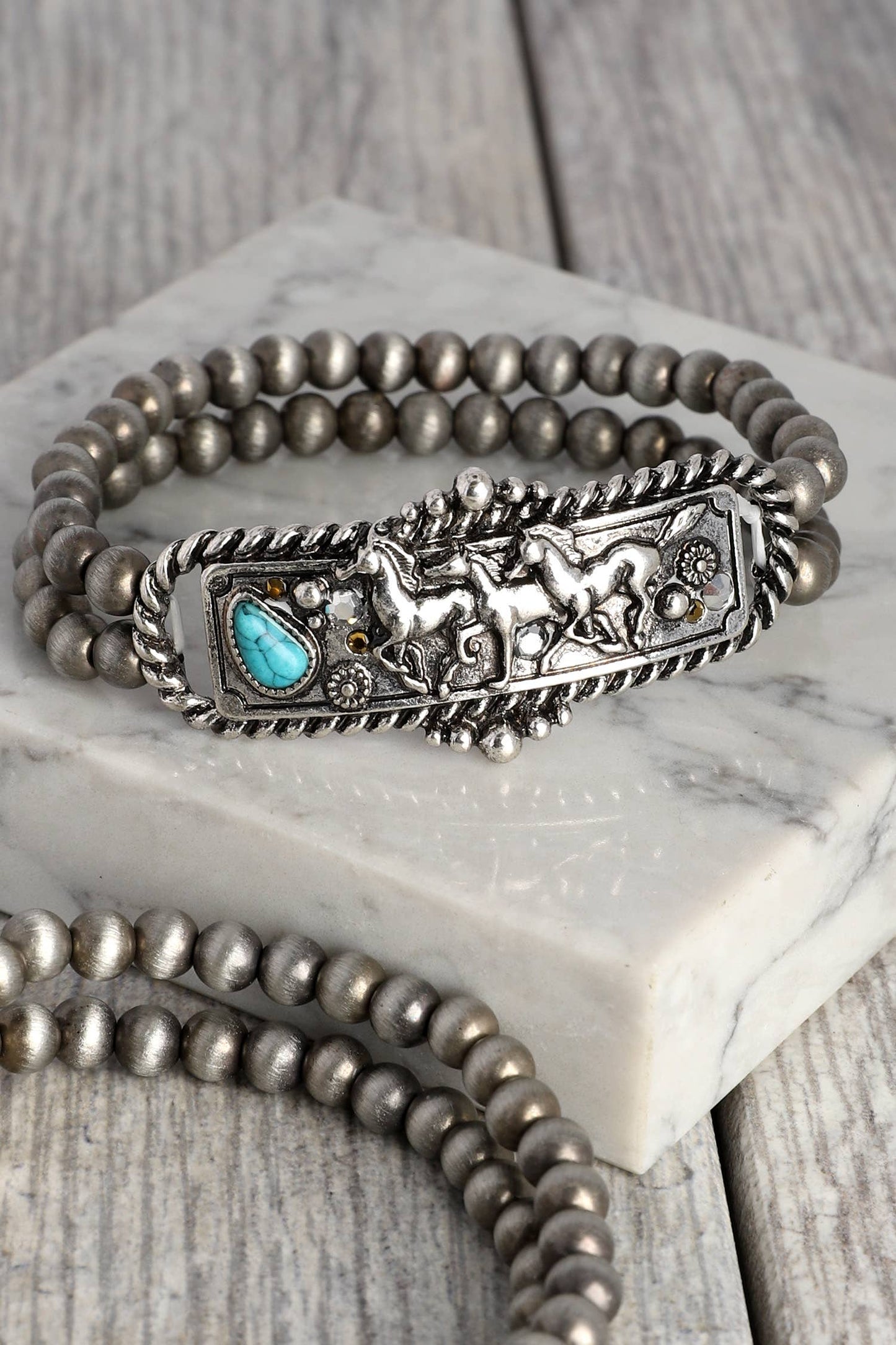 Sophia Collection - Western Navajo Rhinestone Turquoise Bracelet