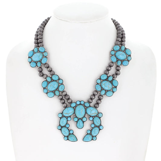 Sophia Collection - Native American Squash Blossom Necklace