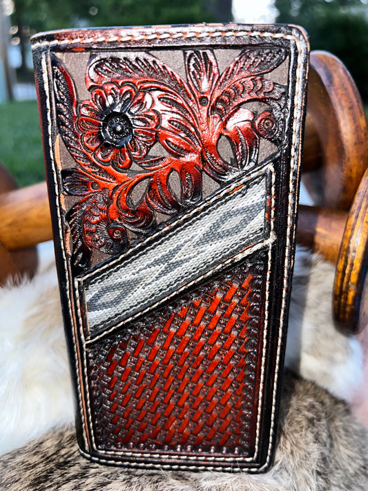 Brown Tooled wallet