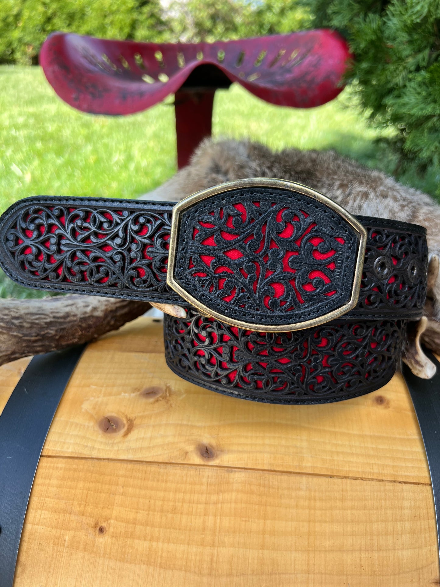 Black and red belt