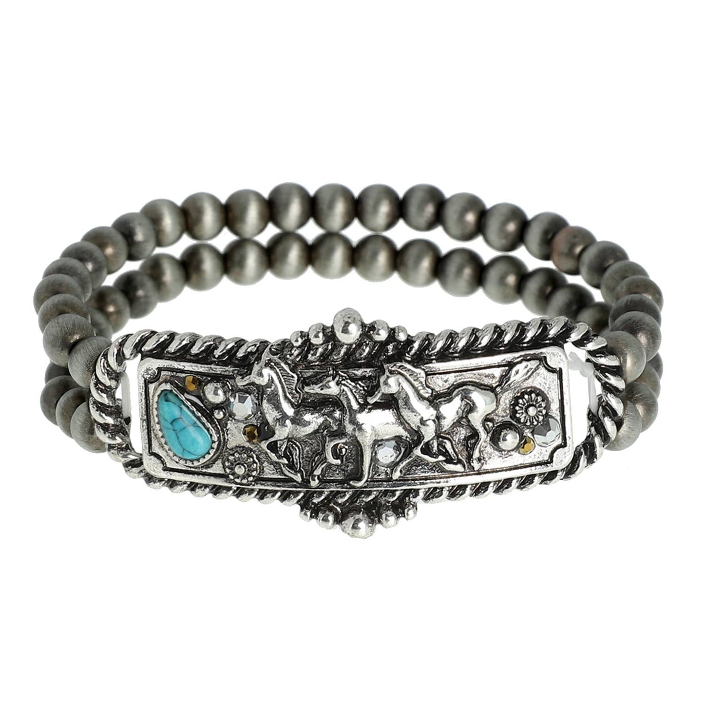 Sophia Collection - Western Navajo Rhinestone Turquoise Bracelet