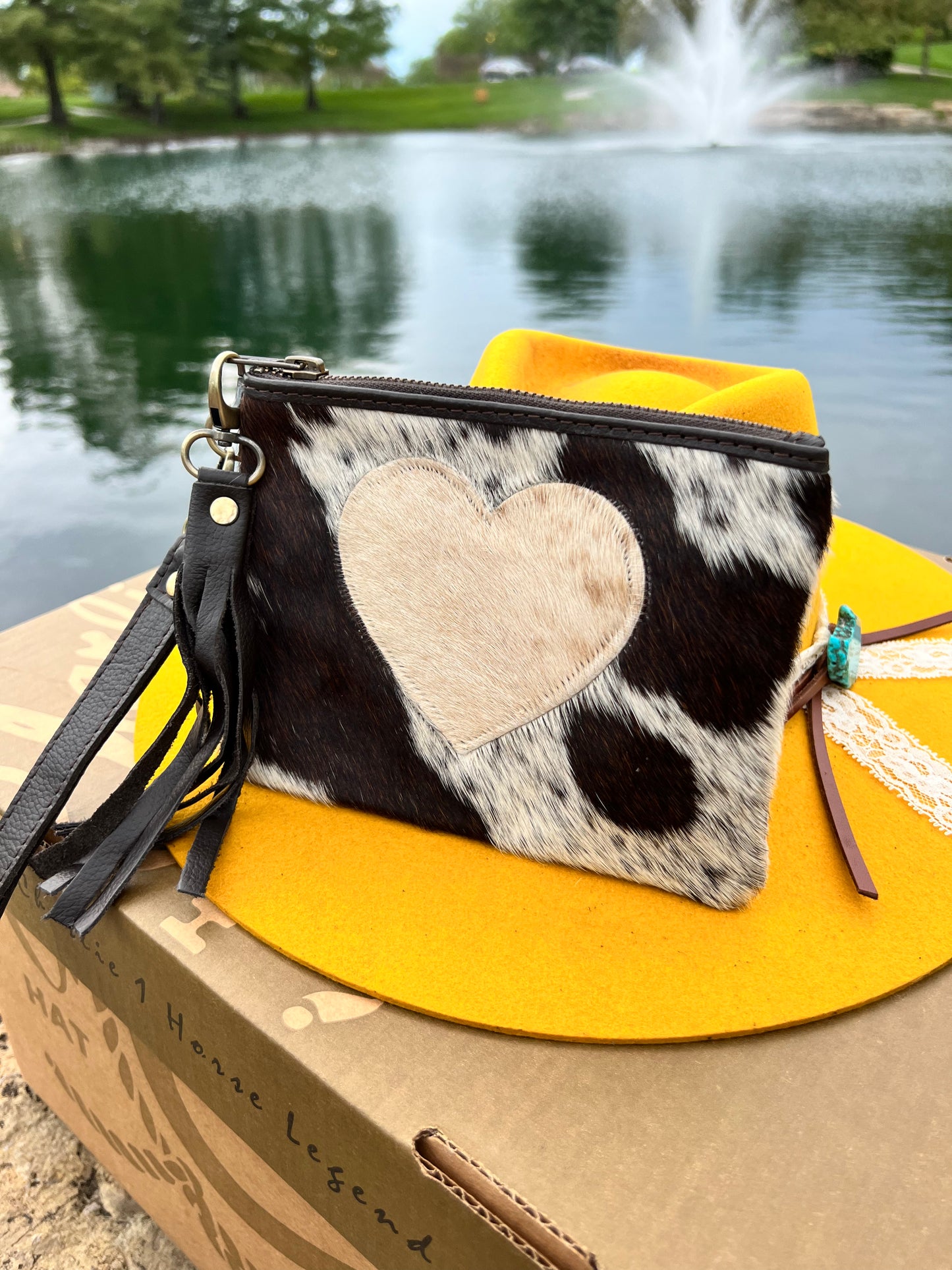 Heart wristlet